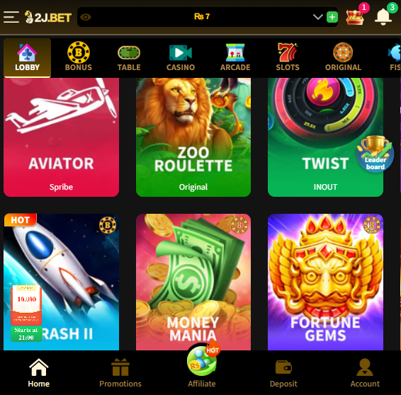 2J Bet Game